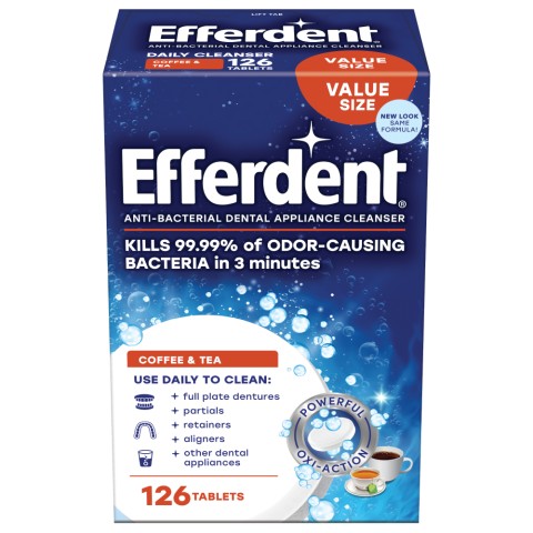 Efferdent® Coffee & Tea Antibacterial Dental Appliance Cleanser